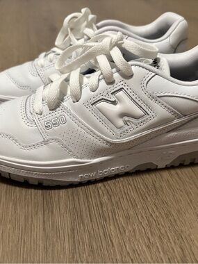 New Balance 550 White Leather Sneakers